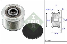 LUK - INA - FAG 535008310 - POLEA LIBRE DE ALTERNADOR