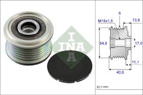 LUK - INA - FAG 535010210 - POLEA LIBRE DE ALTERNADOR