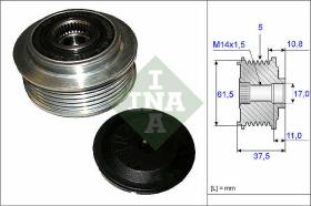 LUK - INA - FAG 535010710 - POLEA LIBRE DE ALTERNADOR