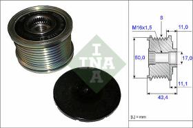 LUK - INA - FAG 535010810 - POLEA LIBRE DE ALTERNADOR