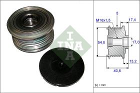 LUK - INA - FAG 535010910 - POLEA LIBRE DE ALTERNADOR