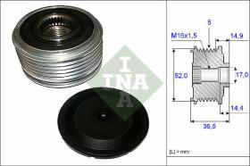 LUK - INA - FAG 535012910 - POLEA LIBRE DE ALTERNADOR