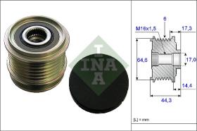 LUK - INA - FAG 535013010 - POLEA LIBRE DE ALTERNADOR