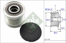 LUK - INA - FAG 535014010 - POLEA LIBRE DE ALTERNADOR