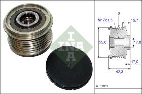 LUK - INA - FAG 535015410 - POLEA LIBRE DE ALTERNADOR