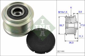 LUK - INA - FAG 535016010 - POLEA LIBRE DE ALTERNADOR