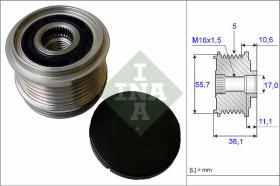 LUK - INA - FAG 535016110 - POLEA LIBRE DE ALTERNADOR