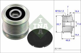 LUK - INA - FAG 535016510 - POLEA LIBRE DE ALTERNADOR