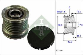 LUK - INA - FAG 535016610 - POLEA LIBRE DE ALTERNADOR