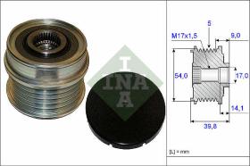 LUK - INA - FAG 535017110 - POLEA LIBRE DE ALTERNADOR