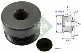 LUK - INA - FAG 535017210 - POLEA LIBRE DE ALTERNADOR