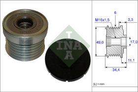 LUK - INA - FAG 535018310 - POLEA LIBRE DE ALTERNADOR