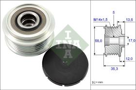 LUK - INA - FAG 535018410 - POLEA LIBRE DE ALTERNADOR