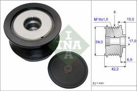 LUK - INA - FAG 535018810 - POLEA LIBRE DE ALTERNADOR