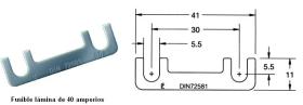 Mai FT40 - FUSIBLE LAMINA 40 AMP.