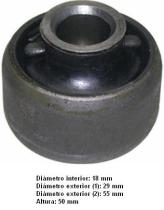 Metalcaucho 04487 - SILENTBLOC BRAZO DELT TRAFIC-II
