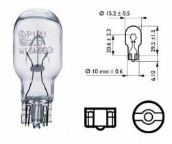 Philips 12067CP - LAMPARA CUÑA 12V 16W