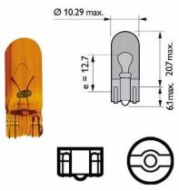 Philips 12396NACP - LAMPARA DE CUÑA AMBAR CP 12V 5W W2,1X9,5D