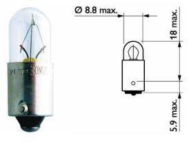 Philips 13910CP - LAMPARA T3W CP 24V 3W BA9S