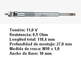 NGK 7957 - CALENTADOR METALICO