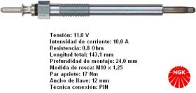 NGK 1983 - CALENTADOR METALICO