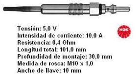 NGK 7560 - CALENTADOR METALICO