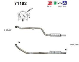  71192 - CATALIZADOR MERCEDES E240 (DRCH) 2.4I 170C