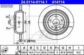  414114 - DISCO FRENO MERCEDES BENZ M-KLASSE(