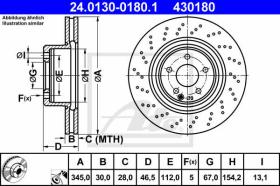  430180 - DISCO FRENO MERCEDES BENZ C-KLASSE(