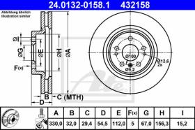  432158 - DISCO FRENO MERCEDES BENZ M-KLASSE(