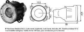 Hella 1BL006349007 - OPTICA FARO H1 12V