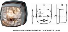 Hella 2PF003057041 - LUZ POSICION BLANCA"SIMILAR A 02450