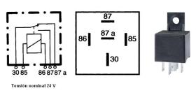 Hella 4RD933332061 - RELE CONMUTACION 24V 20 AMP