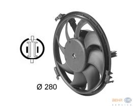 Hella 8EW009144351 - VENTILADOR RAD.AUDI A4(8D2,B5)