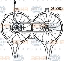 Hella 8EW009158731 - VENT.RAD.MB E-CL.(W210)