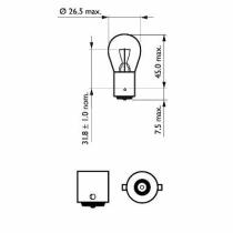 Hella 8GA002073121 - LAMPARA P25/1 12V 21W 8GA002073-121