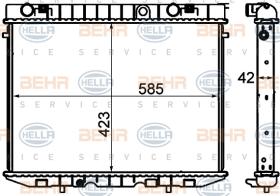 Hella 8MK376705621 - RAD.OPEL FRONTERA