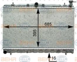 Hella 8MK376762081 - RADIADOR HYUNDAI ELANTRA('95-'99) R