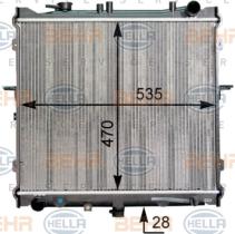 Hella 8MK376763501 - RADIADOR KIA SPORTAGE('93-'03) REFR