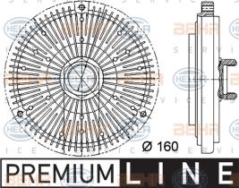 Hella 8MV376731491 - EMBRAGUE, VENTILADOR MB M-CL. (W163