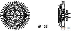 Hella 8MV376732221 - EMB.VISCO AUDI A4