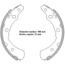RH - Road House 417400 - ZAPATAS DE FRENO
