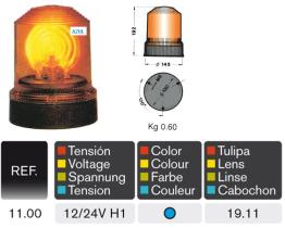 Rinder 1100 - LUZ ROTATIVA FT6 B1 AZUL