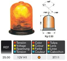 Rinder 2500 - ROTATIVO GF 8,8 B C/LAMPARA