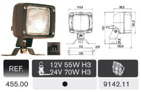 Rinder 45500 - FARO DE TRABAJO(S/LAMP)