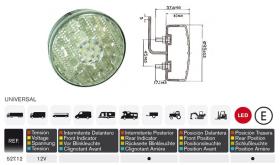 Rinder 52712 - PILOTO INTERMITENTE/POS TRASERO 12V LED