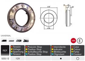 Rinder 53312 - PILOTO ANILLO INTERMITENTE 12V LEDS