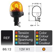 Rinder 8612 - ROTATIVO FIJACION BARRA 12V