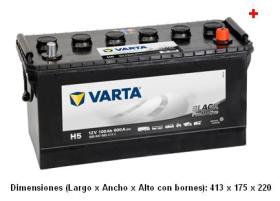 Varta H5 - PROMOTIVE BLACK-HUMEDA 12V 100AH 600EN