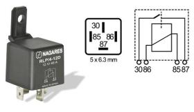 NAGARES MR55 - RELE INTERR.40A.12V.C/SOP.C/DIODO